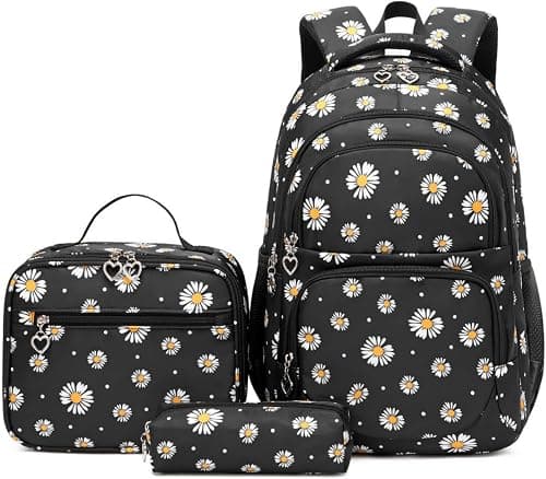 Girls Backpack Kids School Bookbag Set for Teen Girls Elementary Students Casual Back Pack with Lunch Box on Amazon.ae - Price Tracker