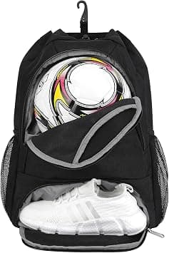 Drawstring Backpack, Soccer Basketball Backpack with Shoe & Ball Compartments and Wet Pocket Gym Bag Sackpack for Basketball, Volleyball & Football Sports, Separate Cleat Shoe and Ball Compartment on Amazon.ae - Price Tracker