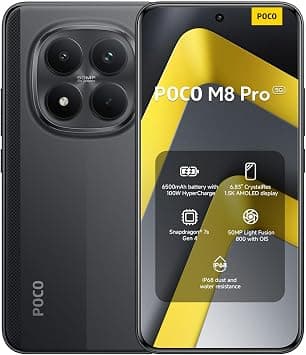 Xiaomi POCO M8 Pro 5G Smartphone 12+512GB,Black,Snapdragon 7s Gen 4 على Amazon.ae - متتبع الأسعار