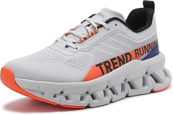 KMAN Mens Running Non Slip Shoes Athletic Gym Workout Sneakers Comfortable Walking Outdoor Trainer Sizes 41-46 on Amazon.ae - Price Tracker