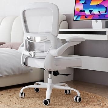 TRALT Office Chair - Ergonomic Desk Chair with Adjustable Lumbar Support, Mesh Computer Chair, Executive Chairs for Home Office Comfortable Lumbar Support (Cloud White) على Amazon.ae - متتبع الأسعار
