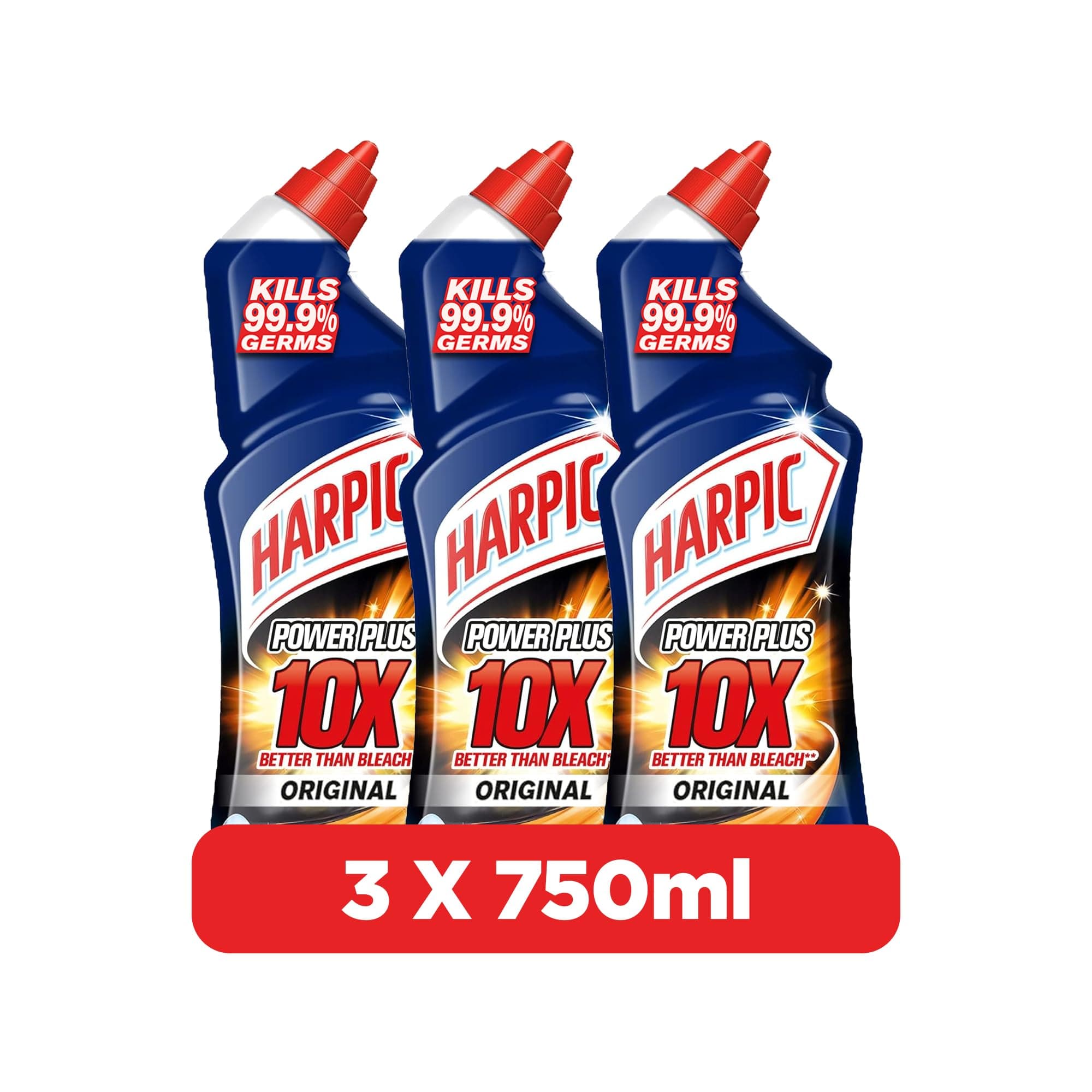 Harpic Original Power Plus Toilet Cleaner, 750ml x 3 on Amazon.ae - Price Tracker