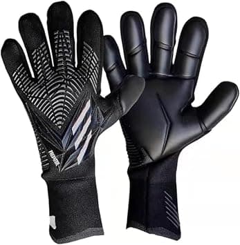 SONLED Youth Football Goalkeeper Gloves, Finger Protection, Adjustable Wrist Strap, Latex Material, Black on Amazon.ae - Price Tracker