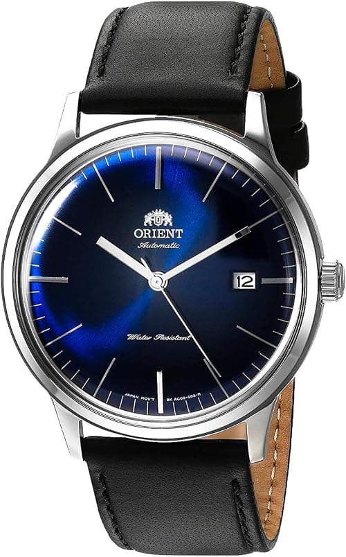 Orient '2nd Gen Bambino Version III' Japanese Automatic Stainless Steel and Leather Dress Watch on Amazon.ae - Price Tracker