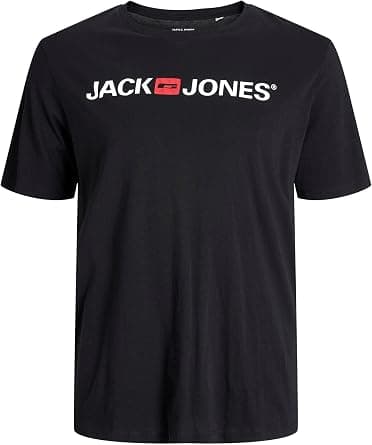 Jack & Jones mens Corp Logo Crew Neck Plus Size T-Shirt (pack of 1) on Amazon - Best Deal Finder