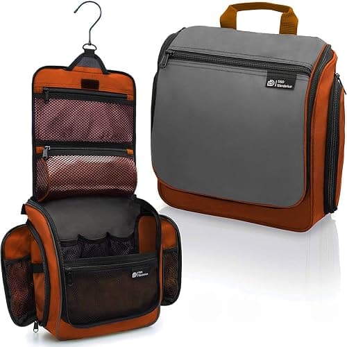 D&D Hanging Travel Toiletry Bag for Men and Women – Large Cosmetics, Makeup and Toiletries Organizer Kit with 10 Compartments, YKK Zippers, XXL Metal Swivel Hook, Water-Resistant on Amazon - Best Deal Finder