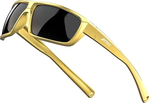 ATTCL Polarized Wrap Sunglasses for Men: Rectangle TR90 Frame, UV400 Protection Sport Glasses for Running, Driving, Fishing and Outdoor Activities on Amazon - Best Deal Finder