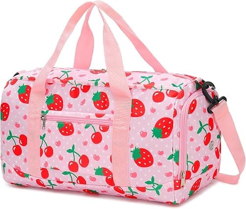 Duffle Bag for Gym Sports Women Girls Workout Travel Bag Weekender with Shoe Compartment and Wet Pocket on Amazon.ae - Price Tracker