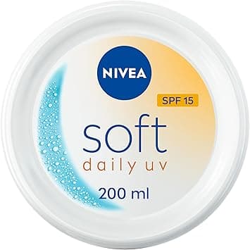 NIVEA Soft Daily UV Protection with SPF15, Moisturizing Cream for Body, Hand, and Face, Jar 200ml on Amazon.ae - Price Tracker