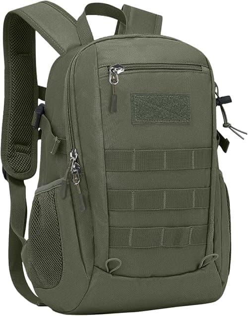 ArcEnCiel 10L/20L Mini X-Small Tactical Backpack MOLLE Daypack Gear Pack Camping Bag with Patch على Amazon.ae - متتبع الأسعار