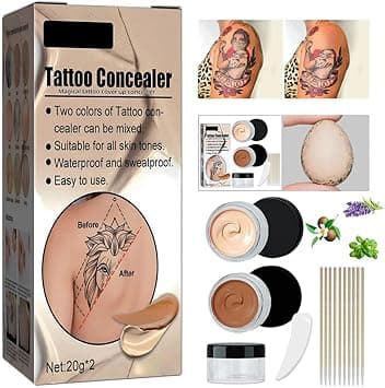 Cover Up Makeup Waterproof, Concealer, Scar Cover Up Makeup Waterproof, Professional Skin Concealer Set for Dark Spots, Scars, Vitiligo, Body Makeup on Amazon.ae - Price Tracker