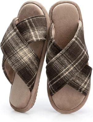 GOEWY Mens Slippers Memory Foam Open Toe Non-Slip House Shoes for Men | Breathable Design Memory Foam Cushioning Anti-Slip Textured Sole Machine Washable & Durable Gift for Dad and Husband on Amazon.ae - Price Tracker