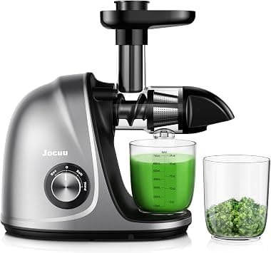 Jocuu Slow Masticating Juicer with Soft/Hard Modes Easy to Clean Quiet Motor & Reverse Function, Cold Press Juicer for Fruit & Vegetable, 90% Juice Yield, with Brush & Recipes (Green) on Amazon.ae - Price Tracker