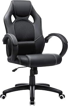 Sulfar Office Chair, Gaming Chair, Desk Chair, Computer Chair, Swivel Chair With Tilting Mechanism, Work Chair, Height Adjustable, (Black) على Amazon.ae - متتبع الأسعار