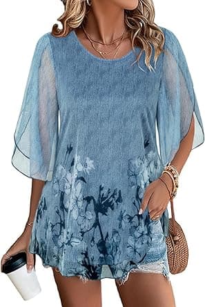 SeSe Code Women's Pleated V Neck Long Nightgown Short Sleeve Sleepshirt Sleepwear Lounge Dress on Amazon.ae - Price Tracker