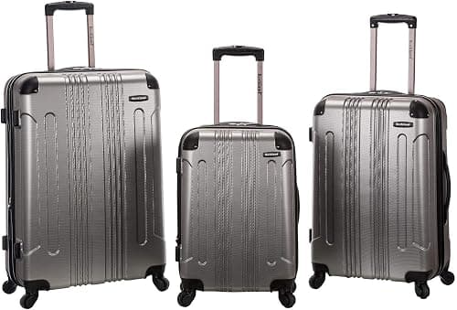 Rockland Hardside Expandable Luggage with Spinner Wheels, Multicolor on Amazon - Best Deal Finder