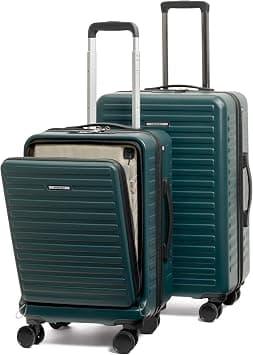 Assembly Stark Hard Luggage, Unbreakable Polycarbonate Luggage Set, TSA Lock, Silent 8 Spinner Wheels, Hard Shell Suitcase, Green, 20 & 24 Inches, Luggage on Amazon - Best Deal Finder