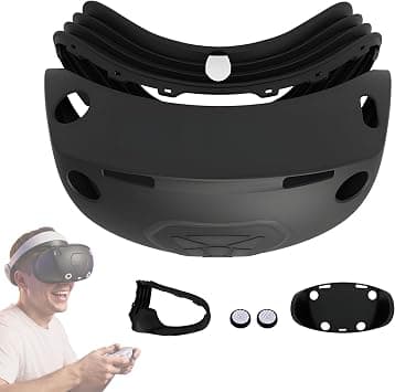 Skywin Silicone Protective Cover for PSVR2 Headset – Sweatproof, Scratch-Resistant Shell Compatible with PlayStation VR2, Anti-Slip Design for Comfort & Full Light Block على Amazon.ae - متتبع الأسعار