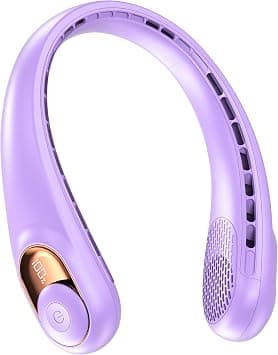 KIDEE Neck Fan, Portable Rechargeable 5200 mAh Cooling Neck Fan for Men and Women, Personal Bladeless Fan, USB Portable Neck Fan for Indoor and Outdoor, C3 on Amazon.ae - Price Tracker