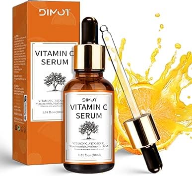 Vitamin C Serum with Vitamin C, E & Hyaluronic Acid for Face - Vegan Face Serums for Anti-Wrinkle & Dark Spotted for Sensitive Skin, 30 ml on Amazon.ae - Price Tracker