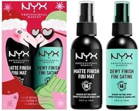 NYX PROFESSIONAL MAKEUP Setting Spray Duo Holiday Gift Set - Matte & Dewy on Amazon.ae - Price Tracker
