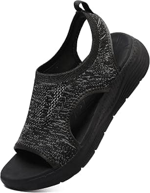 Womens Sandals Arch Support Orthotic Slip-On Sport Sandals Open-Toe Wedge Sandal Washable Slingback Platform Walking Sandals on Amazon.ae - Price Tracker