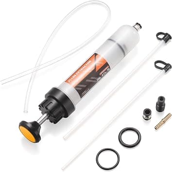 FOUR UNCLES 200cc Fluid Extractor, Extraction & Fill Pump, Oil Change Syringe with Hose and 23" Extension Tube, Automotive Oil Syringe, Fluid Oil Change Evacuator على Amazon.ae - متتبع الأسعار