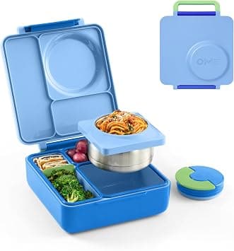 OmieBox Kids Bento Lunch Box, Stainless Steel Bowl, 250ml, (Sea Blue) على Amazon.ae - متتبع الأسعار