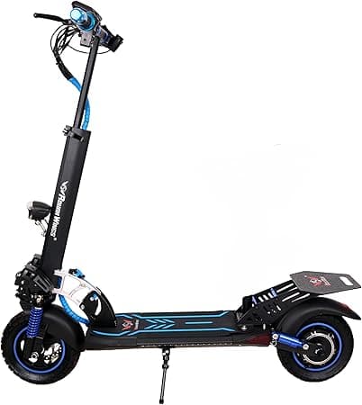 Rohan Wings KT4B Blue Electric scooter for Adults | Speed 40 km | Range 23-30 Km | 48V 13Ah Battery | Adjustable | Foldable | LED Display meter | dual disk breaks | dual suspension | with Free Gifts on Amazon.ae - Price Tracker