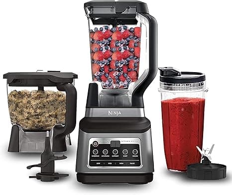 Ninja 3-IN-1 Food Processor, Blender, Auto-iQ Technology, 1200 Watts, Recipe Guide included, Black/Grey, BN801ME, 2 Years Warranty on Amazon.ae - Price Tracker