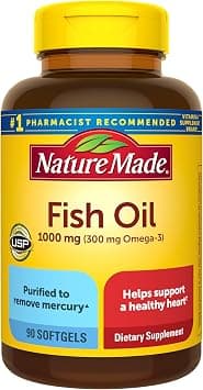 Nature Made Fish Oil 1000 mg, 90 Softgels, Omega 3 Supplement For Heart Health on Amazon - Best Deal Finder
