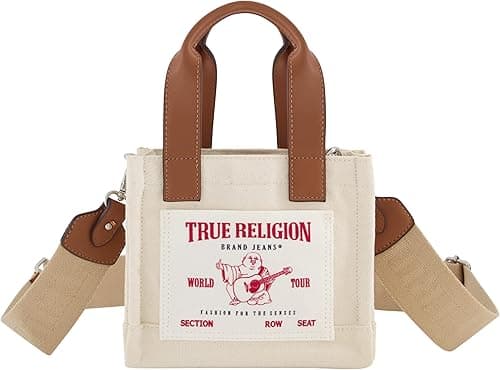 TRUE RELIGION Womens True Religion Tote Bag, Women's Mini Travel Shoulder Bag With Adjustable Strap Tote Bag (pack of 1) on Amazon.ae - Price Tracker