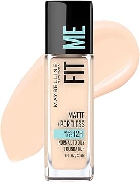 Maybelline New York Fit Me Matte + Poreless Liquid Foundation Makeup, Fair Ivory, 1 fl; oz; Oil-Free Foundation on Amazon.ae - Price Tracker