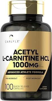 Carlyle Acetyl L-Carnitine HCL | 1000mg | 100 Capsules on Amazon.ae - Price Tracker
