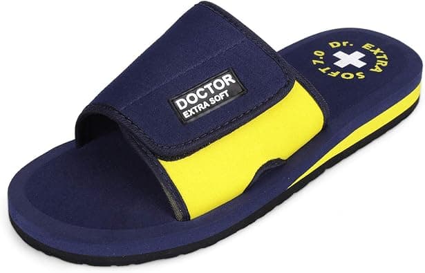 DOCTOR EXTRA SOFT Men's Ortho Care Orthopaedic and Diabetic Adjustable Strape Super Comfort Dr Sliders Flipflops and House Slippers for Gent's and Boy's Slides-D-51 on Amazon.ae - Price Tracker