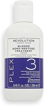 Revolution Haircare London Plex 3, Bond Restore Treatment, Hair Treatment for Blondes, 250ml on Amazon.ae - Price Tracker