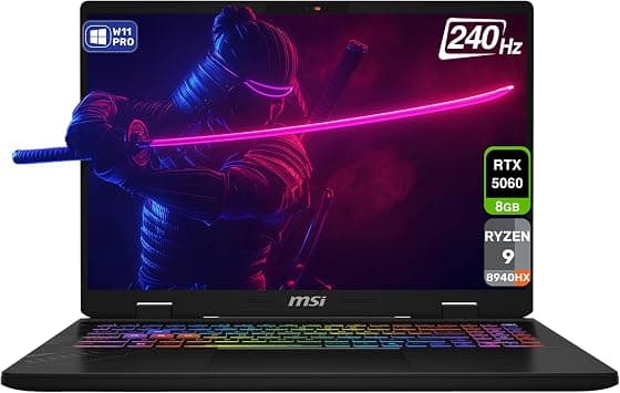 msi Crosshair A16 Gaming Laptop, AMD Ryzen 9-8940HX, 64 GB DDR5 RAM, 4 TB PCIe SSD, 16'' QHD+ (2560x1600) 240Hz Display, Nvidia G-Force RTX 5060, 24-Zone RGB Backlit Keyboard, W11 Pro, Cosmos Gray on Amazon.ae - Price Tracker