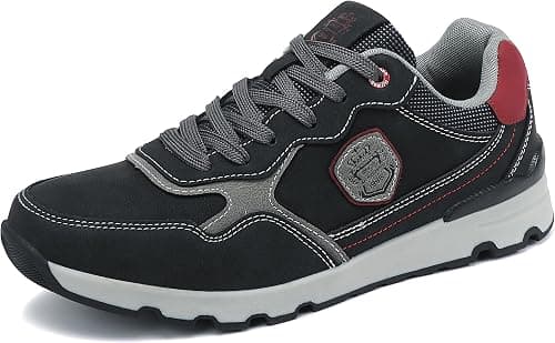 Arrigo Bello Sneakers Shoes for Men Casual Lace Up lightweight Sneaker Comfortable Leather Trainers Size 41-46 on Amazon.ae - Price Tracker