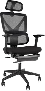 Comfortable Ergonomic Office Chair for 4–8 Hour Sitting – Big and Tall Desk Chair with Lumbar Support, Footrest, Headrest, Flip-Up Armrests & Wheels – Computer Chair for Home Office على Amazon.ae - متتبع الأسعار