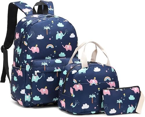 Girls School Backpack for Kids Teens, Elementary Middle School Backpacks Bookbag Set with Lunch Bag Pencil Case على Amazon.ae - متتبع الأسعار