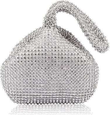 Women's Triangle Bling Glitter Purse Crown Box Clutch Evening Luxury Bags Party Prom on Amazon.ae - Price Tracker
