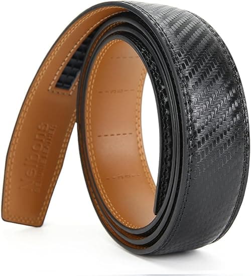 Men's Leather Ratchet Belt Strap Only 35mm 1 3/8,Leather Belt without Buckle… on Amazon.ae - Price Tracker