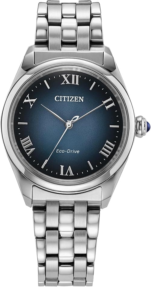 Citizen Ladies Eco-Drive Dress L Classic Watch, Silver-Tone Stainless Steel Bracelet, Navy Dial, 3 Hand (Model: EM1140-80L) on Amazon.ae - Price Tracker