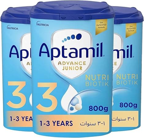 Aptamil Advance Junior 3 Growing Up Formula Milk From 1-3 Years, Easy To Use Pack, 800g - Pack of 3 on Amazon.ae - Price Tracker