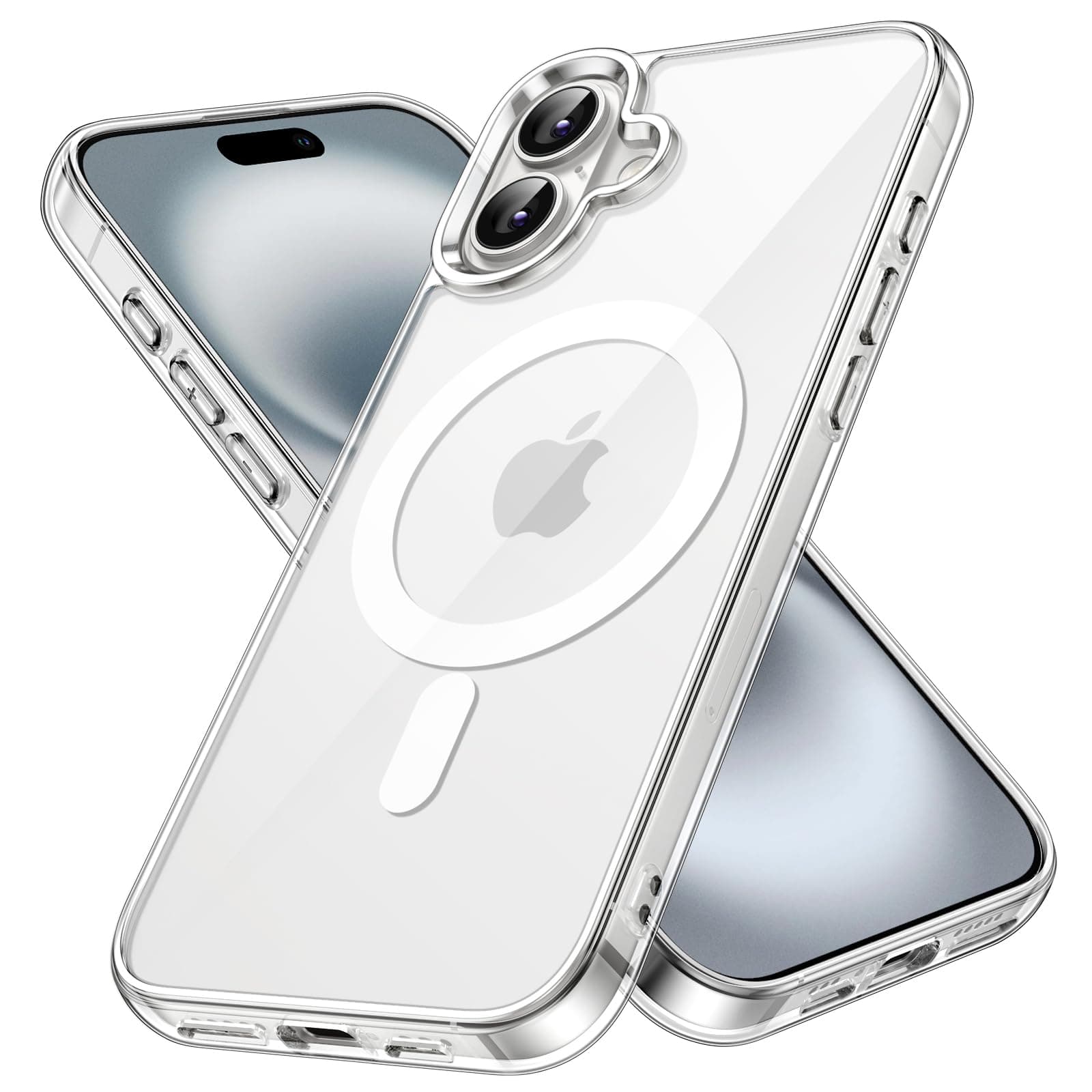 JETech Magnetic Case for iPhone 16 6.1-Inch Compatible with MagSafe, Shockproof Phone Bumper Cover, Anti-Scratch Clear Back (Clear) on Amazon.ae - Price Tracker