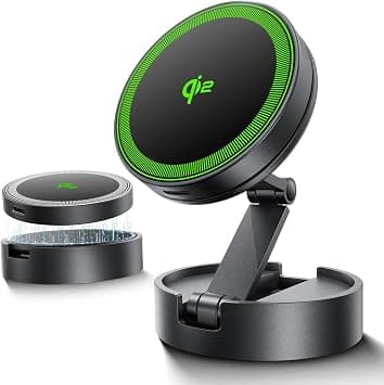 THREEKEY Qi2 Certified MagSafe Car Mount Charger,Car Wireless Charger,15W Magnetic Charger Fast Charging,Retractable Phone Holder with 360°Rotation,Car Mount for iPhone17-12&Galaxy S25 Ultra - Amazon.sa Price Tracker