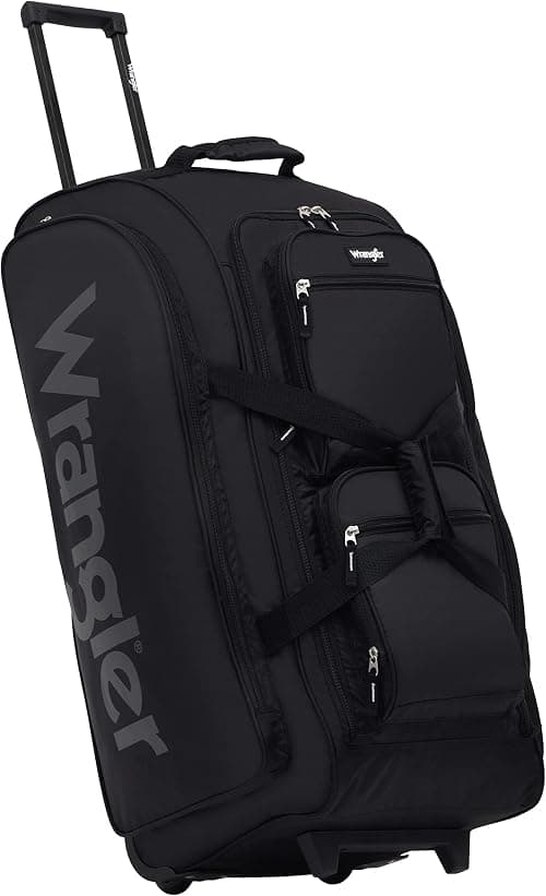Wrangler 30" Wesley Rolling Duffel Bag على Amazon.ae - متتبع الأسعار