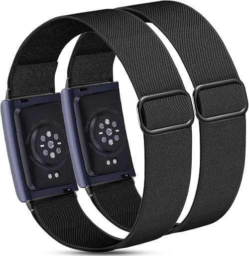 Pack of 2 Wristbands for Amazfit Helio Strap Fitness Tracker, 22 mm Nylon Bicep Band Replacement Strap, Sport Loop Compatible with Zepp Amazfit Helio Strap & Other 22 mm Smartwatches on Amazon.ae - Price Tracker