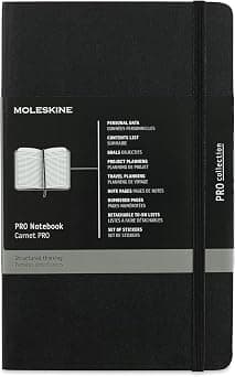 Moleskine PRO Notebook, Soft Cover, Large (5" x 8.25") Professional Project Planning, Black, 192 Pages - Amazon.sa Price Tracker