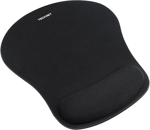 Mouse Pad with Wrist Support, TECKNET Ergonomic Gaming Mouse Pad Pain Relief, Portable Comfortable Mousepad for Computer, Laptop, Office, Home and Travel, Non-Slip Base, Waterproof Surface, Black on Amazon - Best Deal Finder